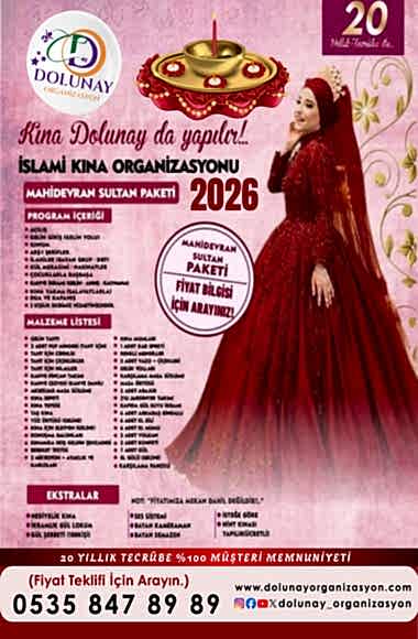 İslami Kına Organizasyon Paketi 2026