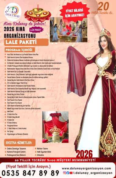 Kına Gecesi Organizasyonu Paketi 2026