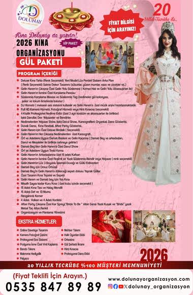 Kına Organizasyonu Vip Paketi 2026
